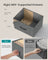 BELLAH Collection Chest of Drawers Storage Unit 6 Drawers - MDF and Wood - Slate Grey