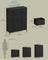 Fabric Storage Unit - 8 Drawer Design - Steel - Ink Black