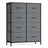 BELLAH Collection Chest of Drawers Storage Unit 8 Drawers - MDF and Wood - Slate Grey