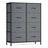 BELLAH Collection Chest of Drawers Storage Unit 8 Drawers - MDF and Wood - Slate Grey