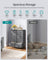 BELLAH Collection Chest of Drawers Storage Unit 8 Drawers - MDF and Wood - Slate Grey