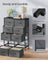 BELLAH Collection Chest of Drawers Storage Unit 8 Drawers - MDF and Wood - Slate Grey