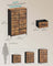 Fabric Storage Unit - 6 Drawer Design - Steel - Ink Black