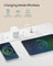 Bedside Table - With Charging Station - Set of 2 - Cloud White - 30 x 39.6 x 60.4 cm