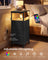 Bedside Table - With Charging Station - Set of 2 - Ink Black - 30 x 39.6 x 75.9 cm