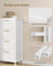 Chest of Drawers - Steel with Anti-Tip Kit - Snow White - 39.6 x 30 x 96.2 cm