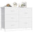 Storage Cabinet - With Doors and Adjustable Shelves - Cloud White - 98.7 x 30 x 74.7 cm