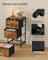 3-Drawer Chest - Non-Woven Fabric - Ink Black - Sturdy Design for Everyday Use