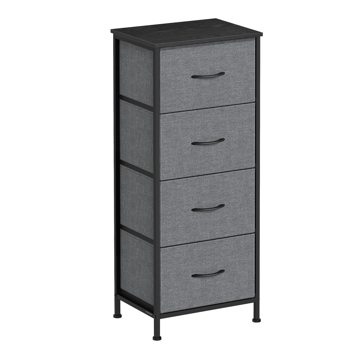Chest of Drawers - Steel with Anti-Tip Kit - Gray - 30 x 39.6 x 95.2 cm