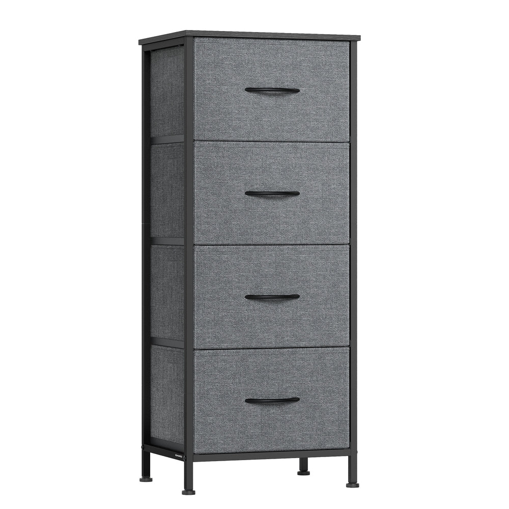BELLAH Collection Chest of Drawers 4 Drawers - MDF and Wood - Slate Grey