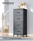 BELLAH Collection Chest of Drawers 4 Drawers - MDF and Wood - Slate Grey