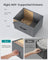 BELLAH Collection Chest of Drawers 4 Drawers - MDF and Wood - Slate Grey