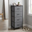 Chest of Drawers - Steel with Anti-Tip Kit - Gray - 30 x 39.6 x 95.2 cm