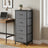 Chest of Drawers - Steel with Anti-Tip Kit - Gray - 30 x 39.6 x 95.2 cm