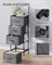 BELLAH Collection Chest of Drawers 4 Drawers - MDF and Wood - Slate Grey