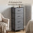 Chest of Drawers - Steel with Anti-Tip Kit - Gray - 30 x 39.6 x 95.2 cm