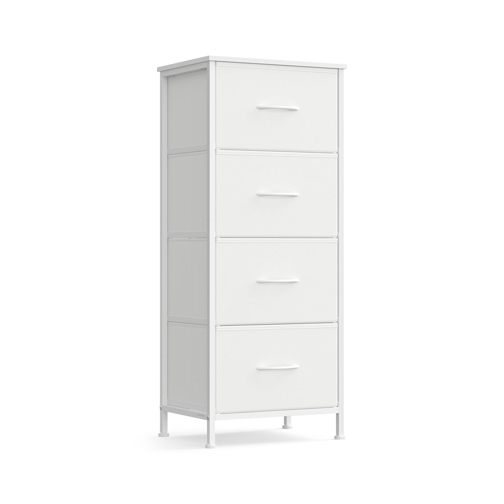 4-Drawer Chest - Steel - Ink Black - Versatile Fabric Storage