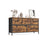 5-Drawer Chest - MDF - Rustic Brown - Versatile Fabric Storage Unit