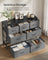 BELLAH Collection Chest of Drawers 7 Drawers - MDF and Wood - Slate Grey