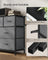 BELLAH Collection Chest of Drawers 7 Drawers - MDF and Wood - Slate Grey