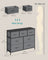 BELLAH Collection Chest of Drawers 7 Drawers - MDF and Wood - Slate Grey