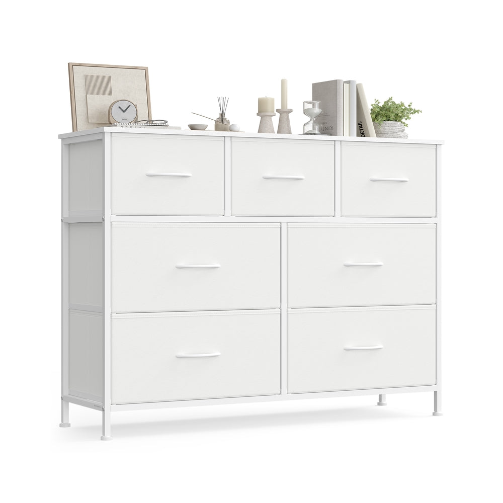 Chest of Drawers - 5 Storage Drawers - MDF - Rustic Brown