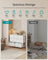 Chest of Drawers - 5 Storage Drawers - MDF - Rustic Brown