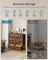 9-Drawer Chest - Steel - Rustic Brown - Versatile Fabric Storage Unit