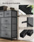 BELLAH Collection Chest of Drawers 9 Drawers Slate - MDF - Grey