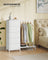 Open Wardrobe - Steel with Fabric Drawers and LED Lights - Cloud White - 96.2 x 30 x 117.7 cm
