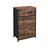 5-Drawer Storage Organizer Unit - Fabric - Rustic Brown and Black