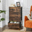 5-Drawer Storage Organizer Unit - Fabric - Rustic Brown and Black