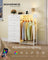Open Wardrobe - Steel with Fabric Drawers and LED Lights - Cloud White - 102.7 x 35 x 117.6 cm