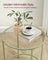 Round Side Table - Tempered Glass - Steel Frame