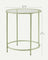 Round Side Table - Tempered Glass - Steel Frame