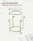 Round Side Table - Tempered Glass - Steel Frame