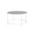 Round Coffee Table - Tempered Glass - Gold - Stable Metal Frame