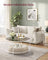 Round Coffee Table - Tempered Glass - Gold - Stable Metal Frame