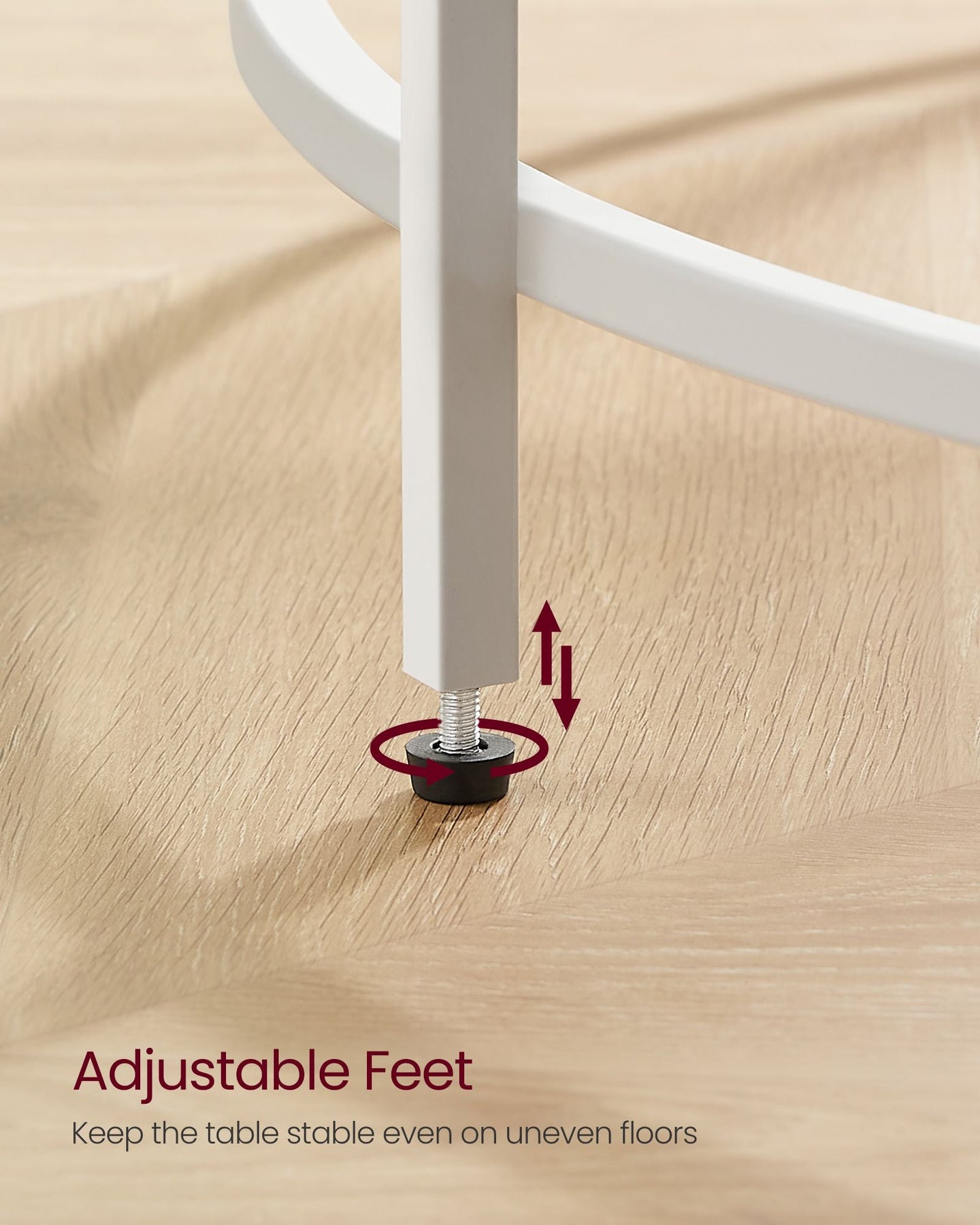 Round Coffee Table - Tempered Glass - Gold - Stable Metal Frame