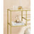 Console Table - Tempered Glass - Gold