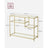 Console Table - Tempered Glass - Gold