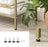 Console Table - Tempered Glass - Gold - 3-Tier Design with Metal Frame