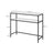 Console Table - Tempered Glass - Gold - Adjustable Feet for Stability