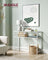 Console Table - Tempered Glass - Gold