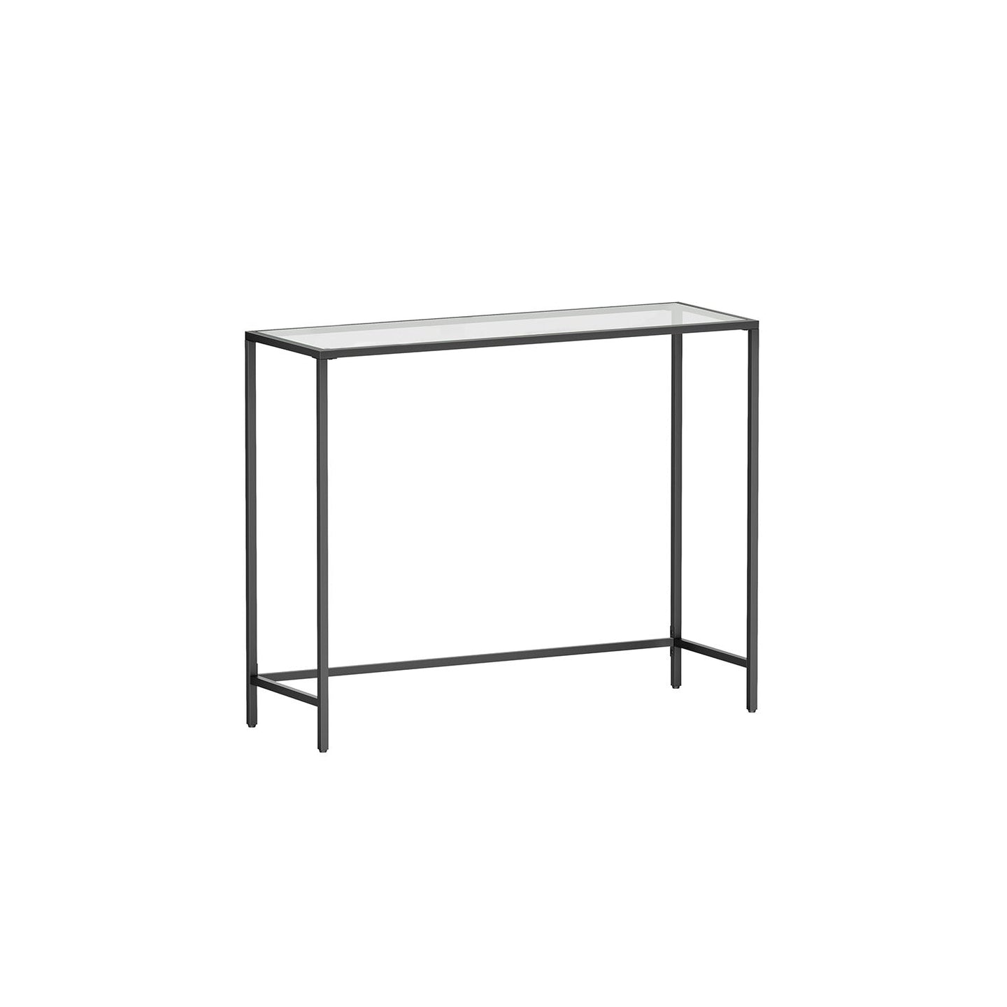 Console Table - Tempered Glass - Golden