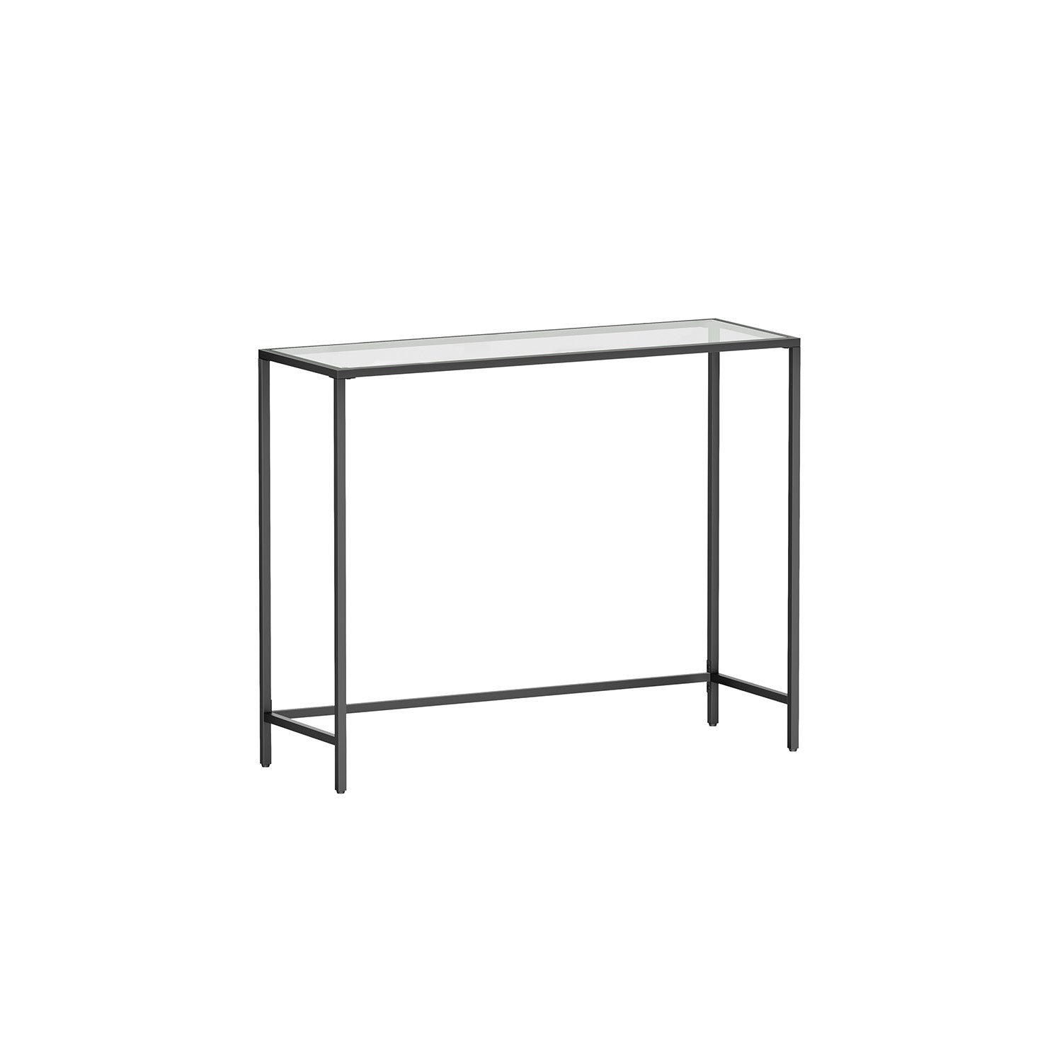 Console Table - Tempered Glass - Golden