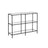 Hallway Table - Tempered Glass - Pearl Black - 3 Shelves