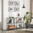 Hallway Table - Tempered Glass - Pearl Black - 3 Shelves