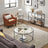 Hallway Table - Tempered Glass - Pearl Black - 3 Shelves