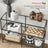 Hallway Table - Tempered Glass - Pearl Black - 3 Shelves